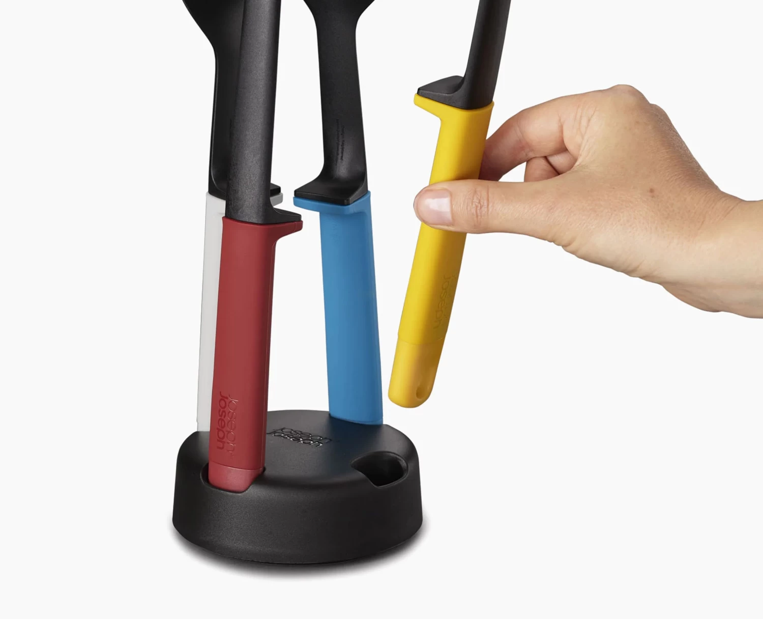 Elevate⢠Slim 4-piece Multicolour Utensil Set with Storage Stand