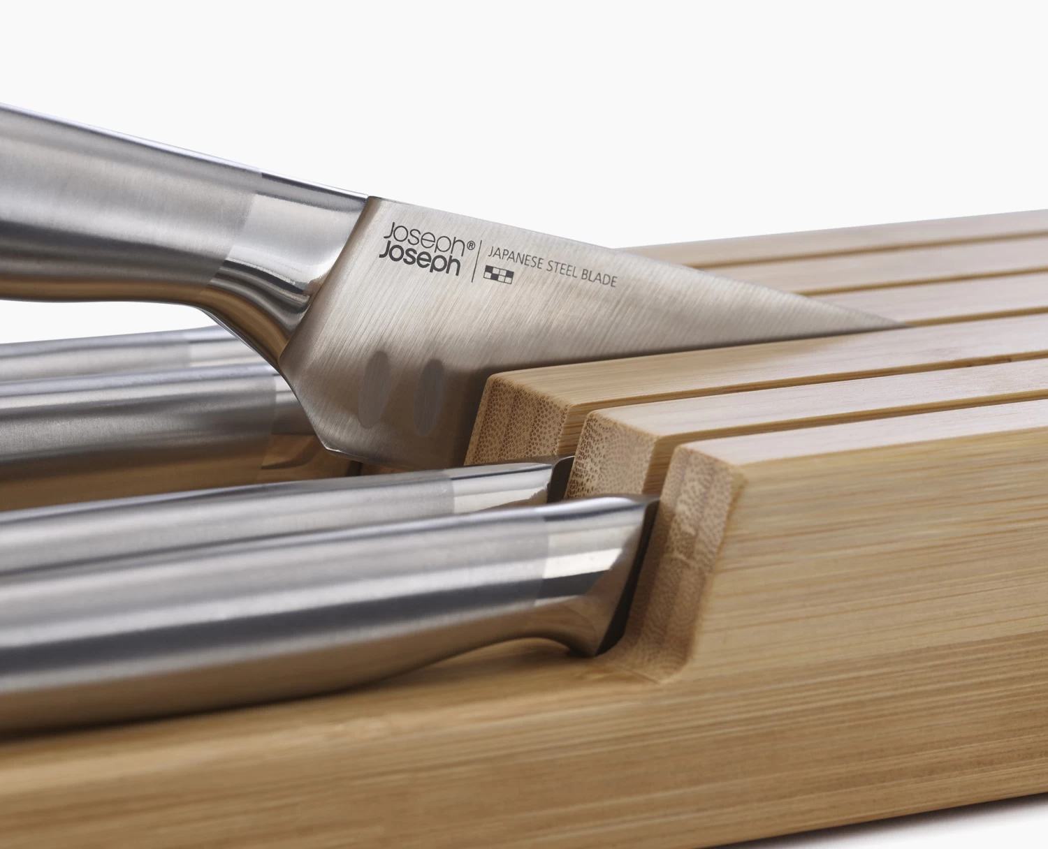 Elevate⢠Steel Knife Set with In-drawer Bamboo Storage Tray