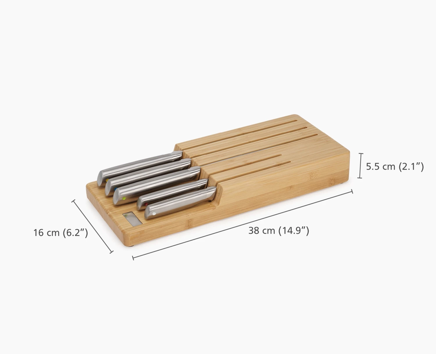 Elevate⢠Steel Knife Set with In-drawer Bamboo Storage Tray