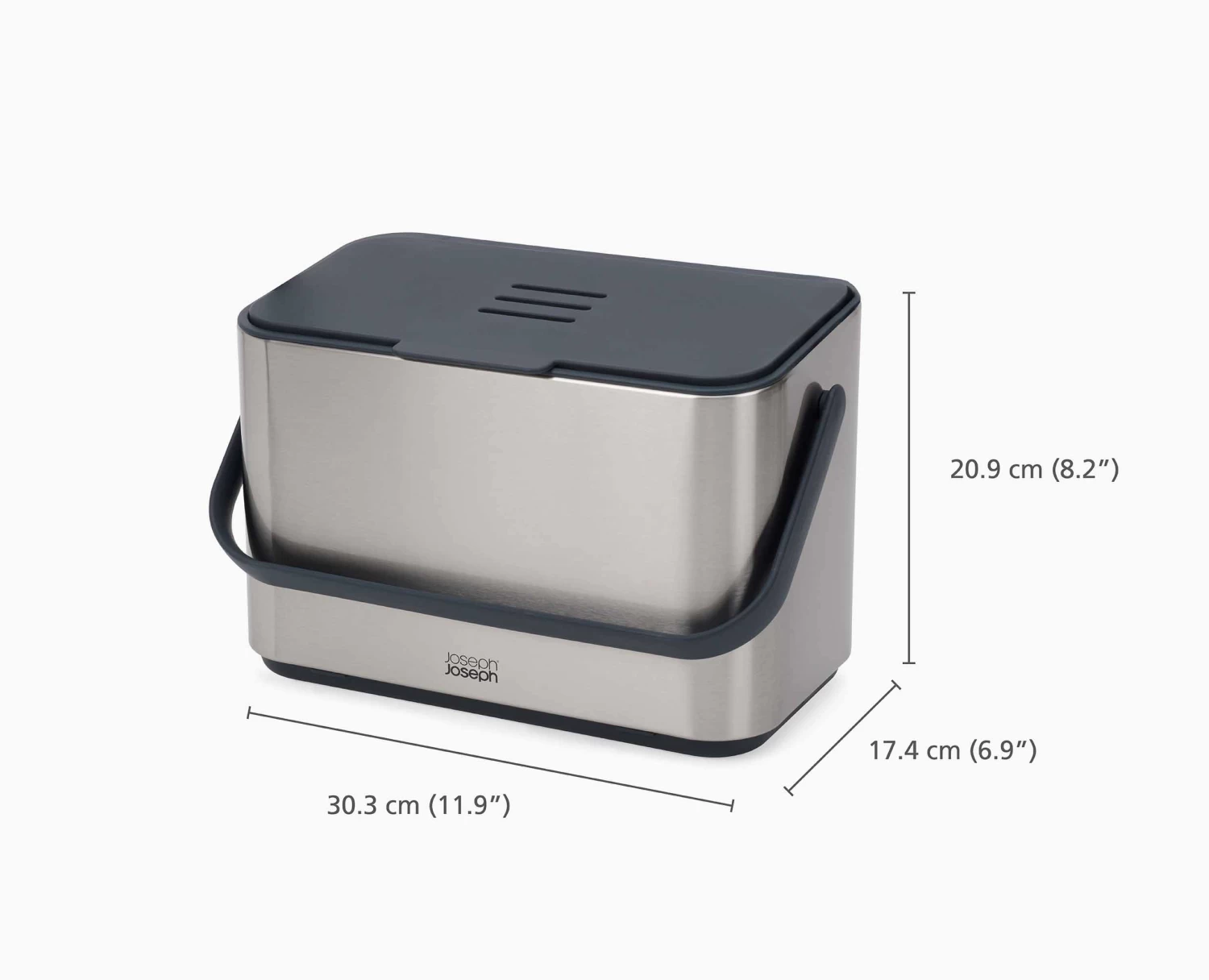 Collect™ 4L Stainless-steel Food Waste Caddy