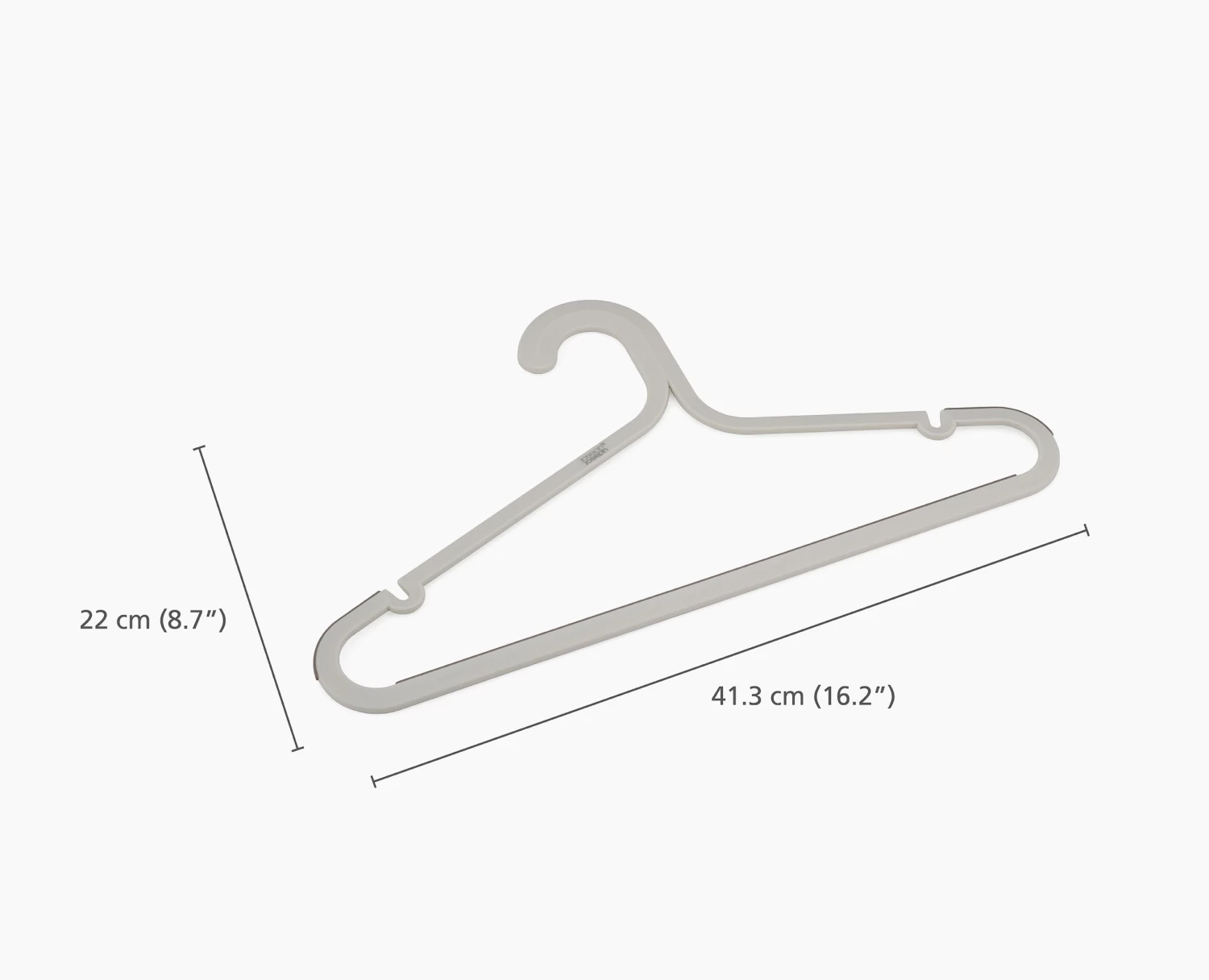 Orderly™ Set of 5 Anti-tangle Ecru Clothes Hangers