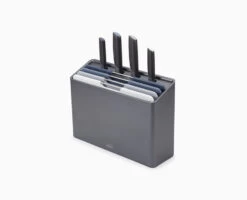 Joseph Joseph Folio™ Plus 8-piece Grey Knife & Chopping Board Set