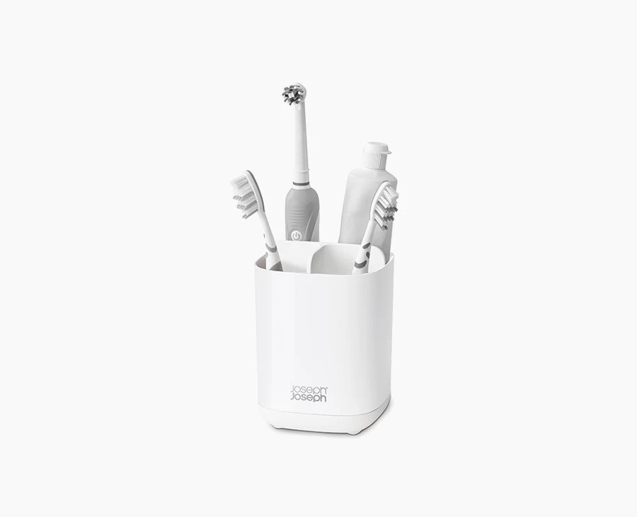 EasyStore™ White Toothbrush Holder