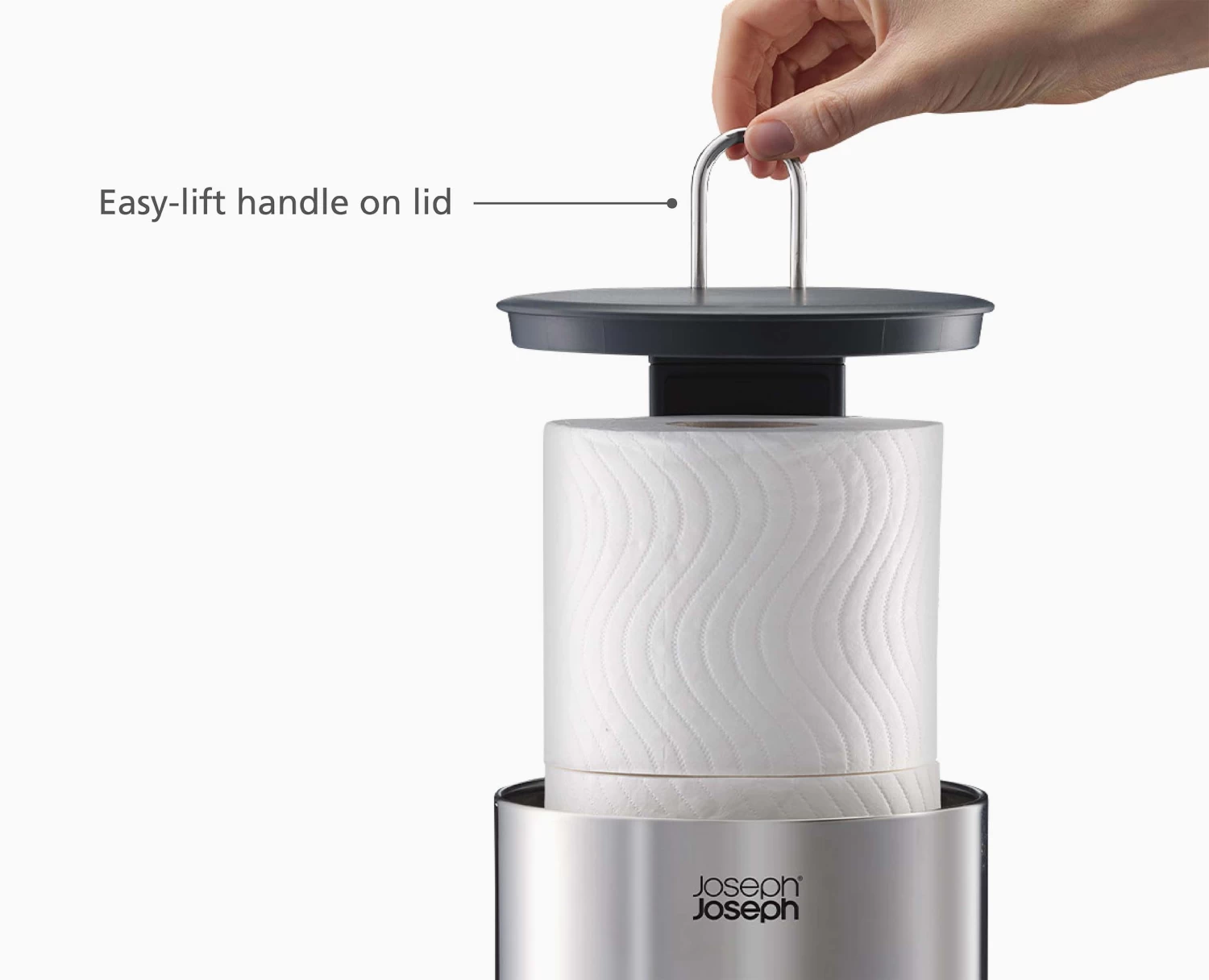 Easystore™ Luxe Stainless-steel Concealed Toilet Roll Holder