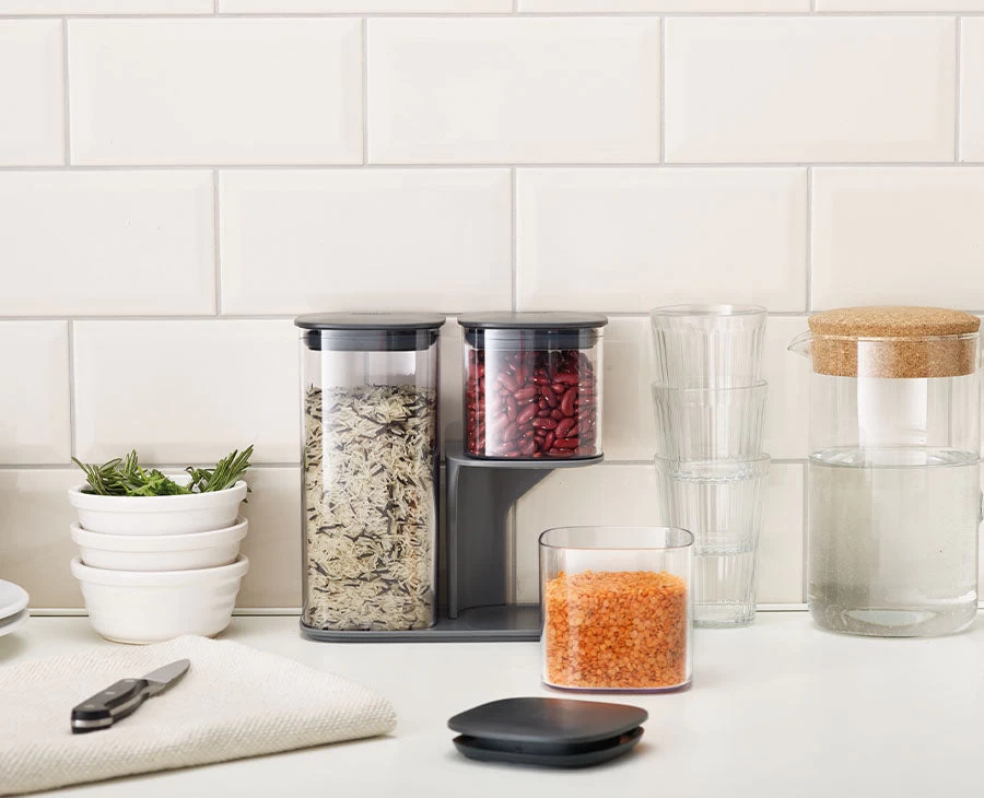 Podium™ 3-piece Grey Storage Container Set