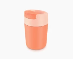 Joseph Joseph Sipp™ Coral Travel Mug With Hygienic Lid 340ml
