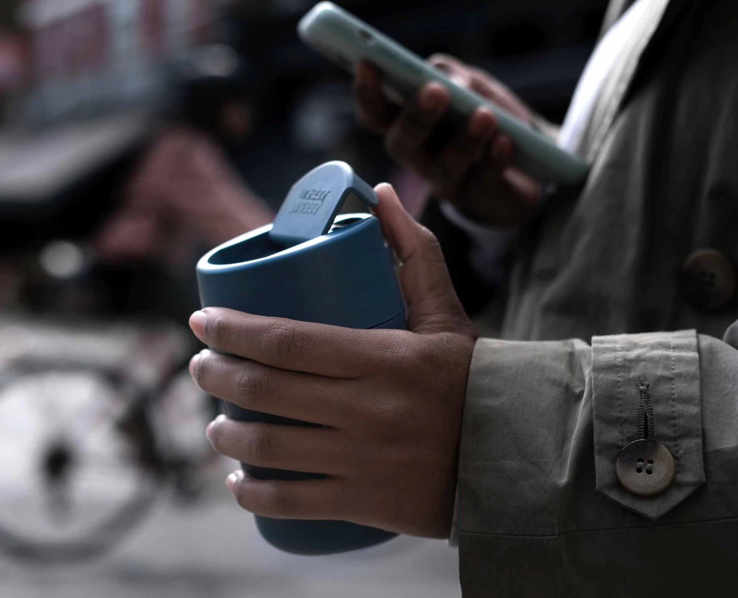 Sipp™ Blue Travel Mug with Hygienic Lid 340ml