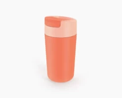 Joseph Joseph Sipp™ Coral Travel Mug Large With Hygienic Lid 454ml