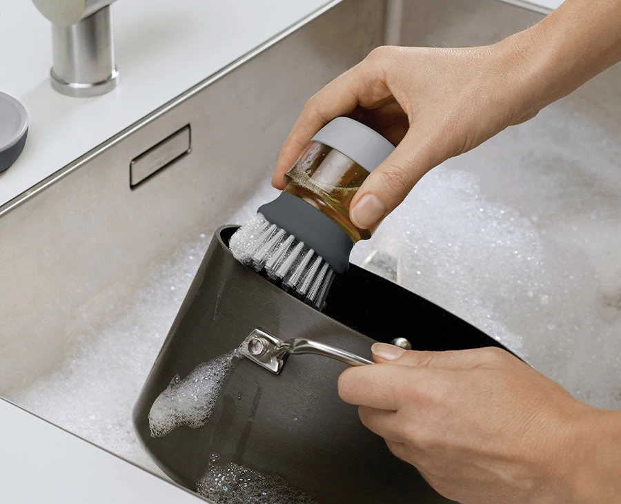 Palm Scrub™ Grey Washing-up Brush