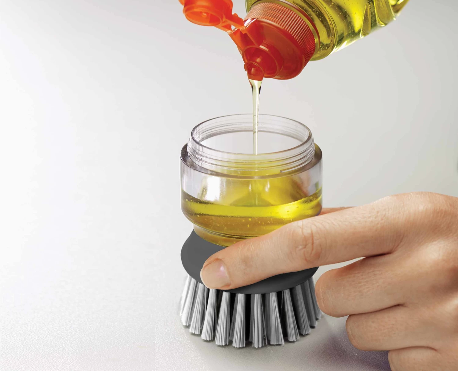 Palm Scrub™ Grey Washing-up Brush