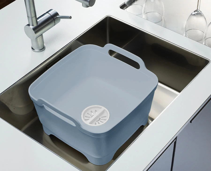 Wash&Drain™ Light Blue Washing-up Bowl