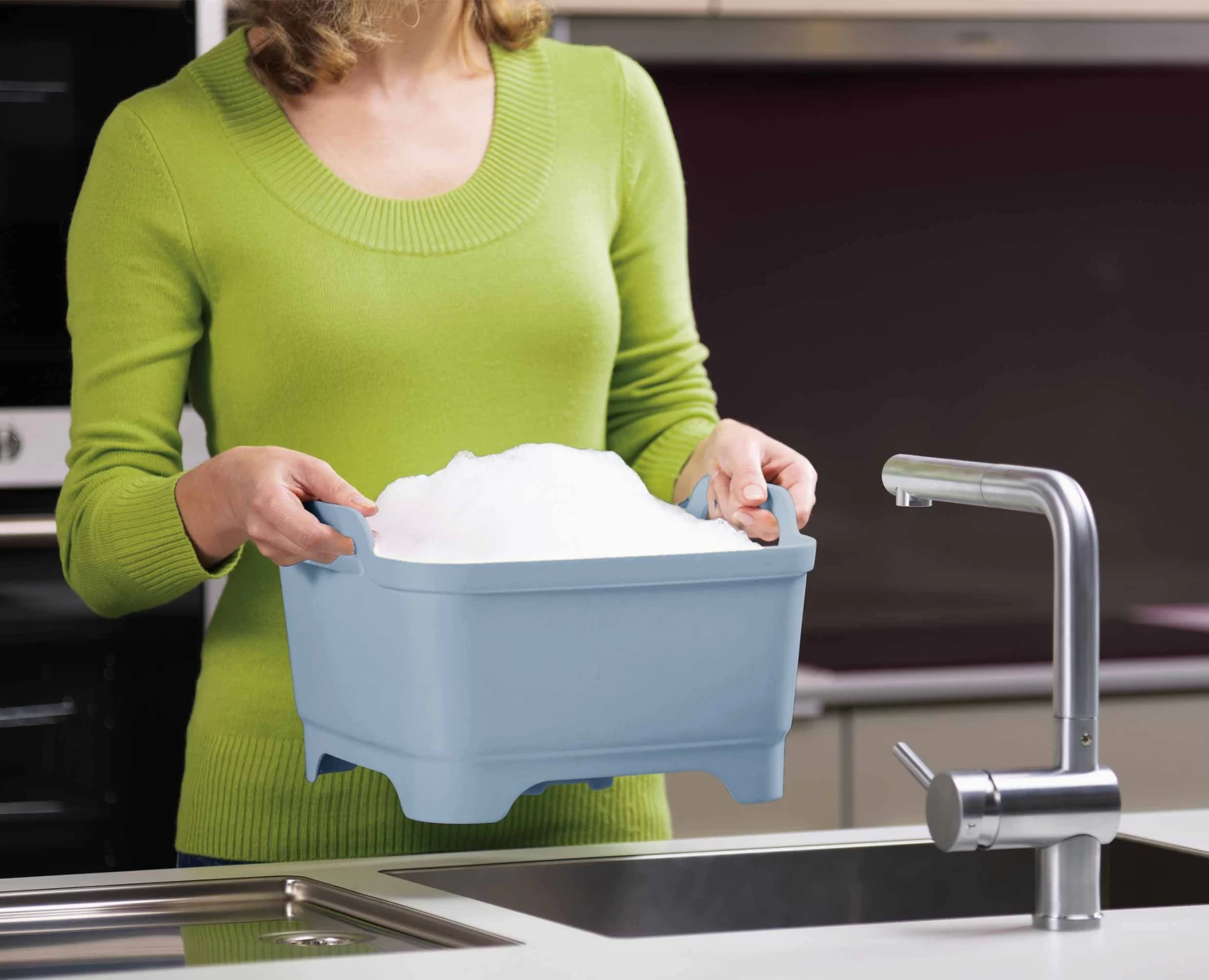 Wash&Drain™ Light Blue Washing-up Bowl