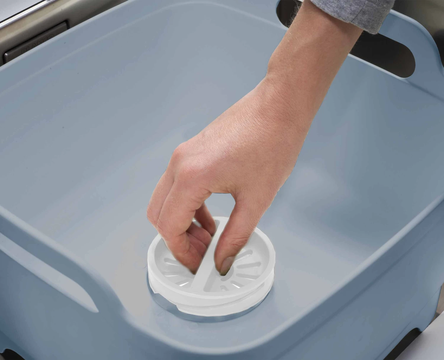 Wash&Drain™ Light Blue Washing-up Bowl
