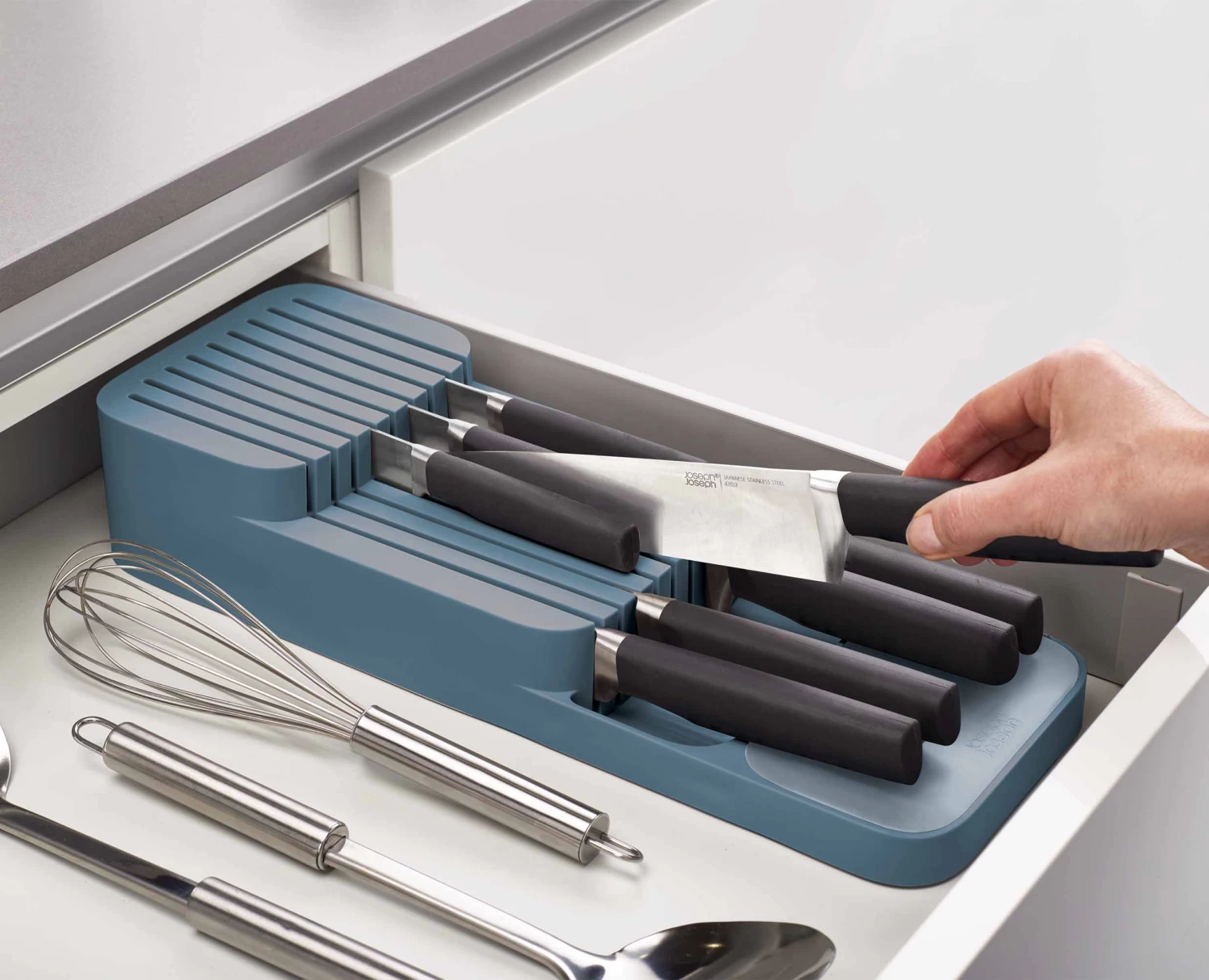 DrawerStoreâ„¢ Blue Compact Knife Organiser - Editions