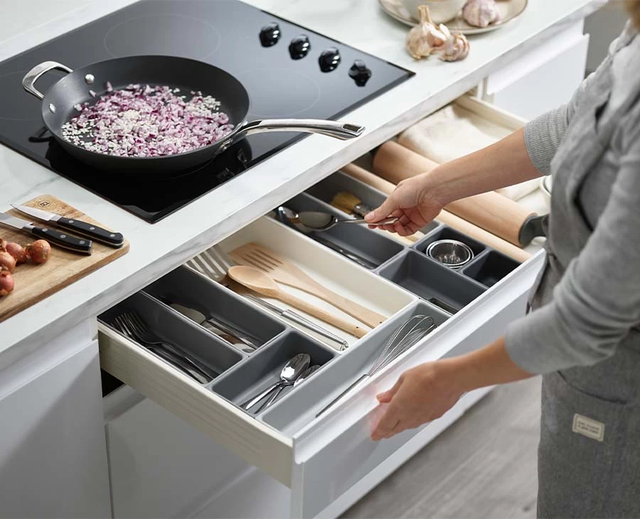 Bloxâ„¢ 10-piece Grey Drawer Organiser Set