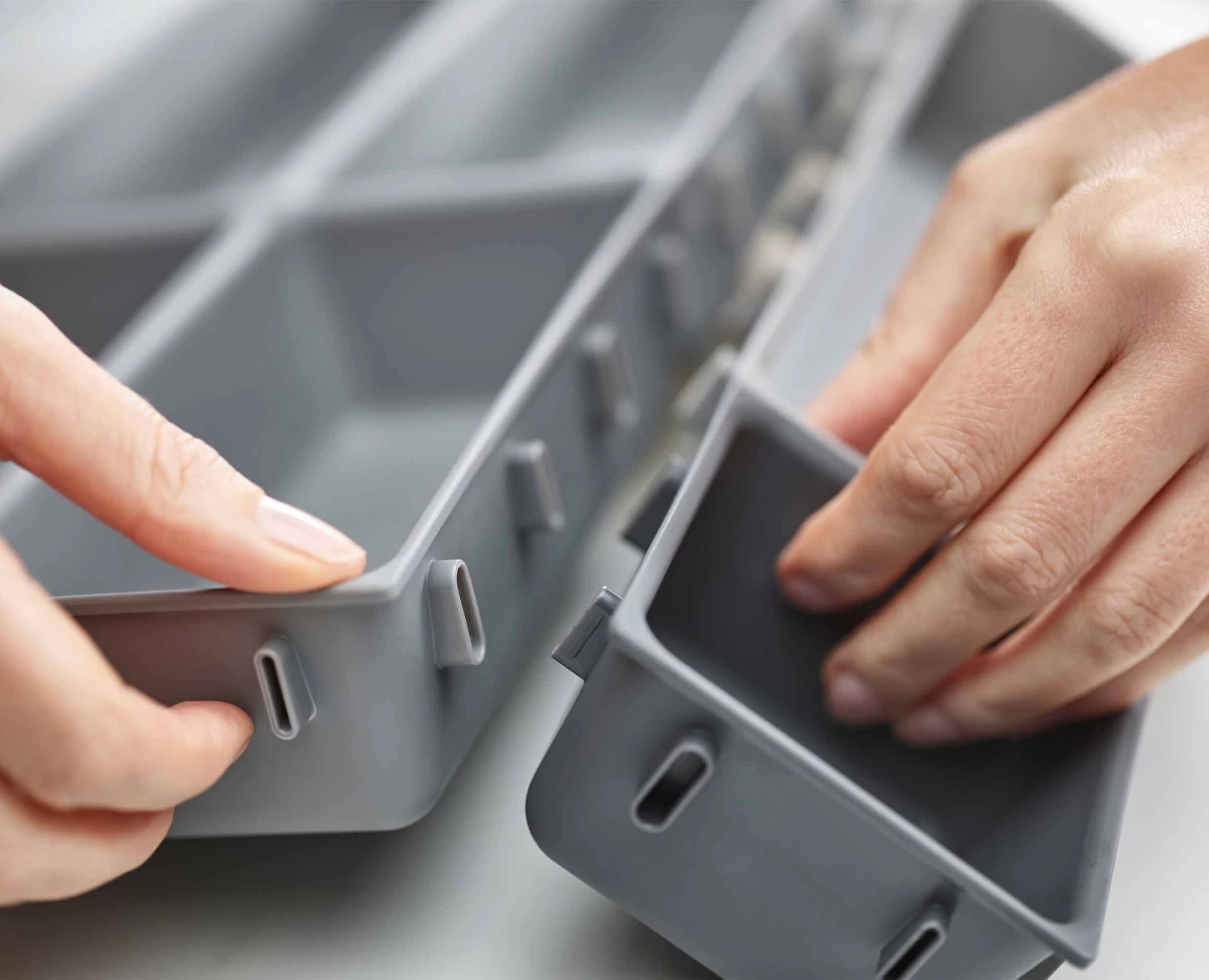 Bloxâ„¢ 10-piece Grey Drawer Organiser Set