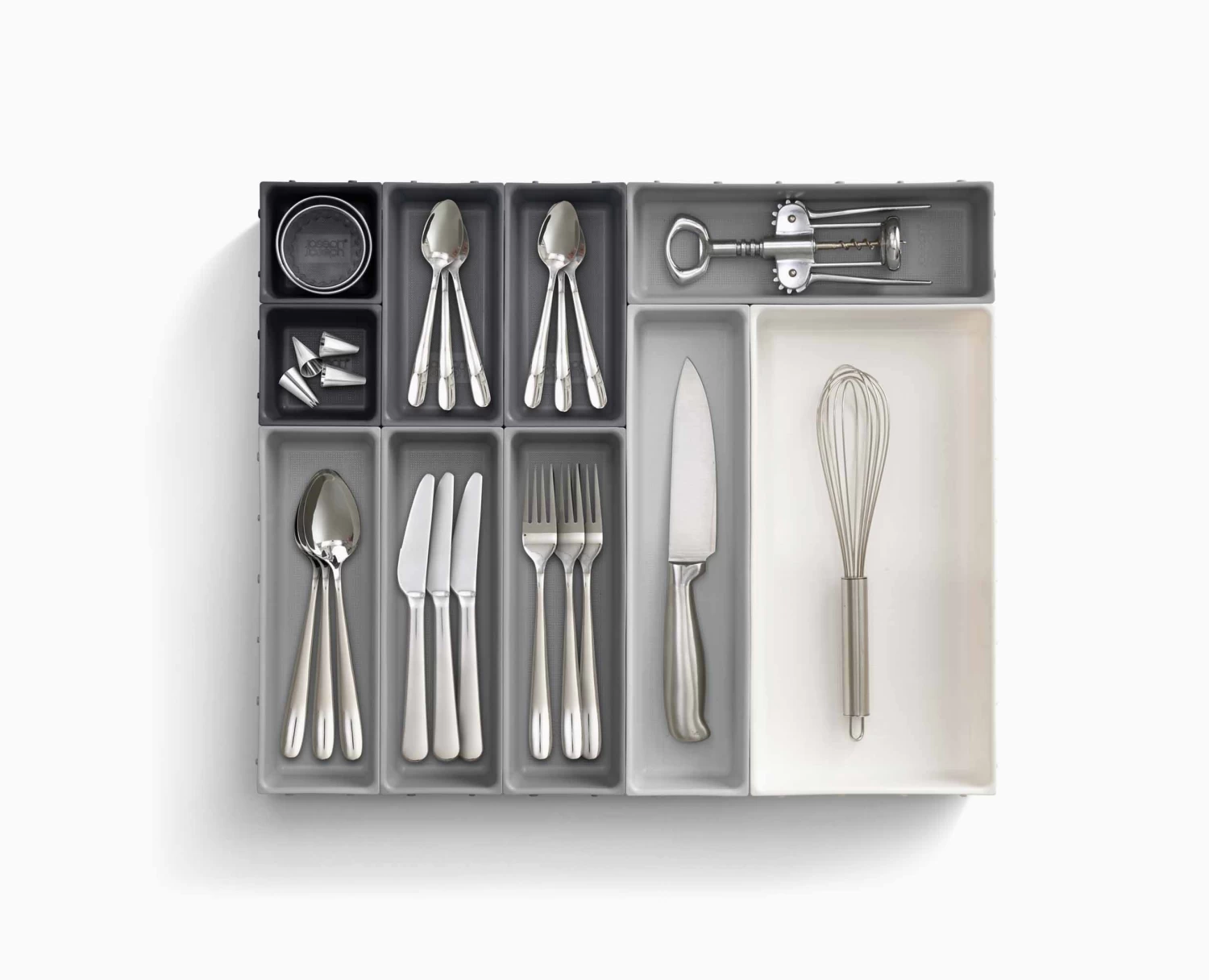 Bloxâ„¢ 10-piece Grey Drawer Organiser Set