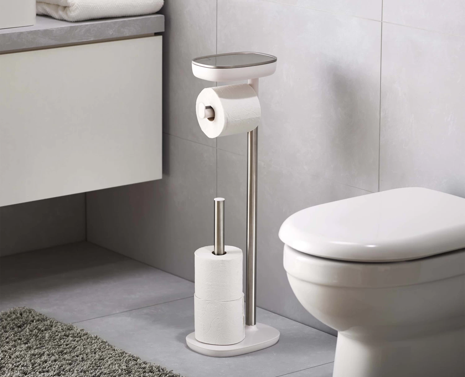 EasyStoreâ„¢ Stainless-steel Toilet Roll Holder
