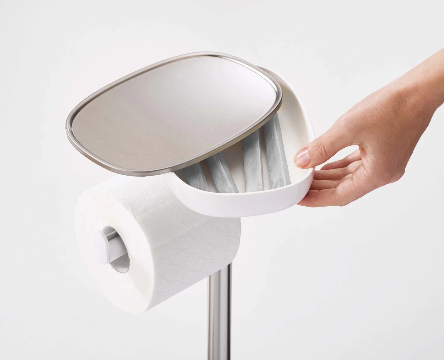 EasyStoreâ„¢ Stainless-steel Toilet Roll Holder