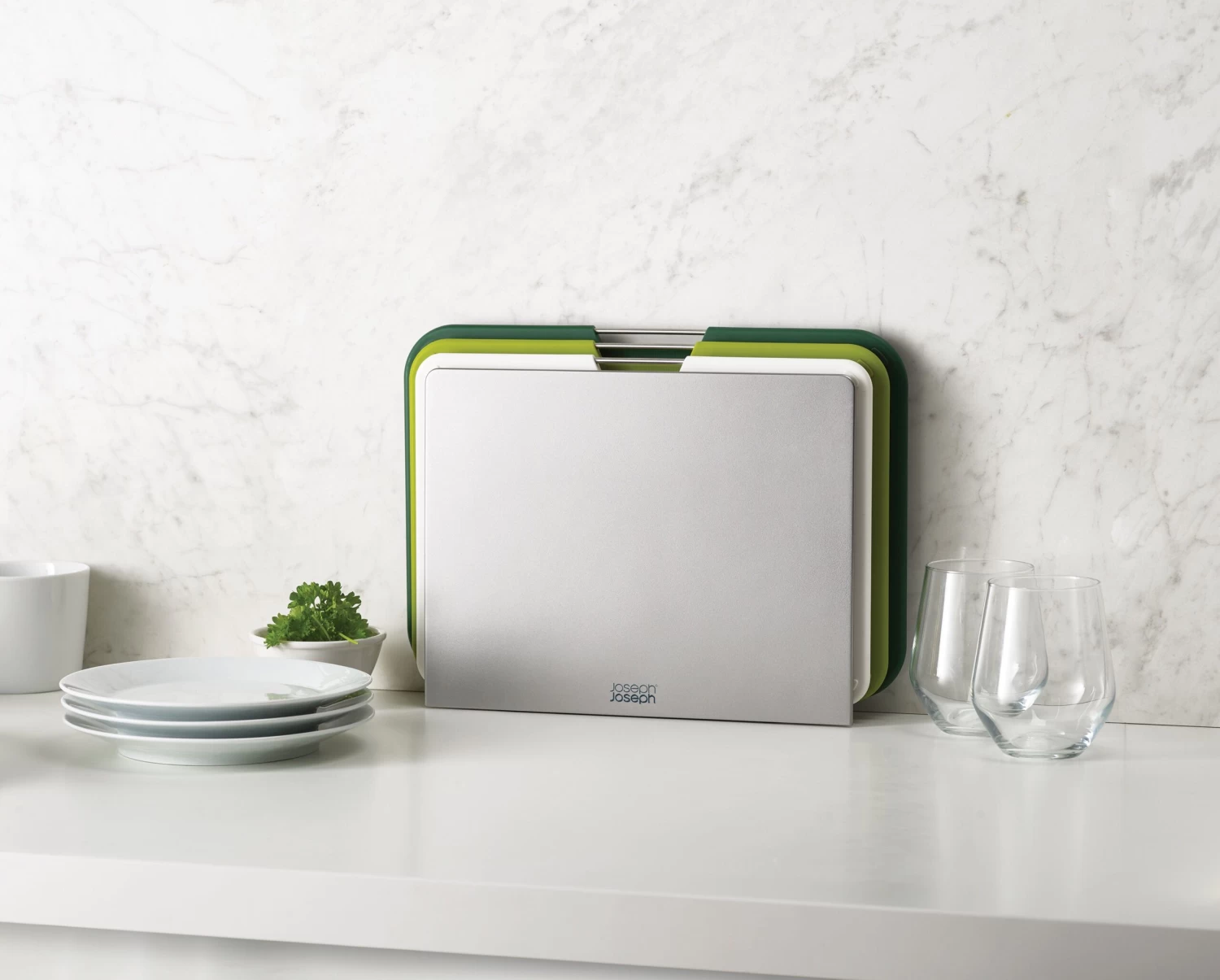 Nestâ„¢ Boards 3-piece Green Chopping Board Set