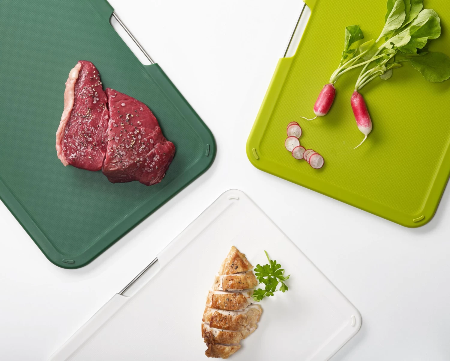 Nestâ„¢ Boards 3-piece Green Chopping Board Set